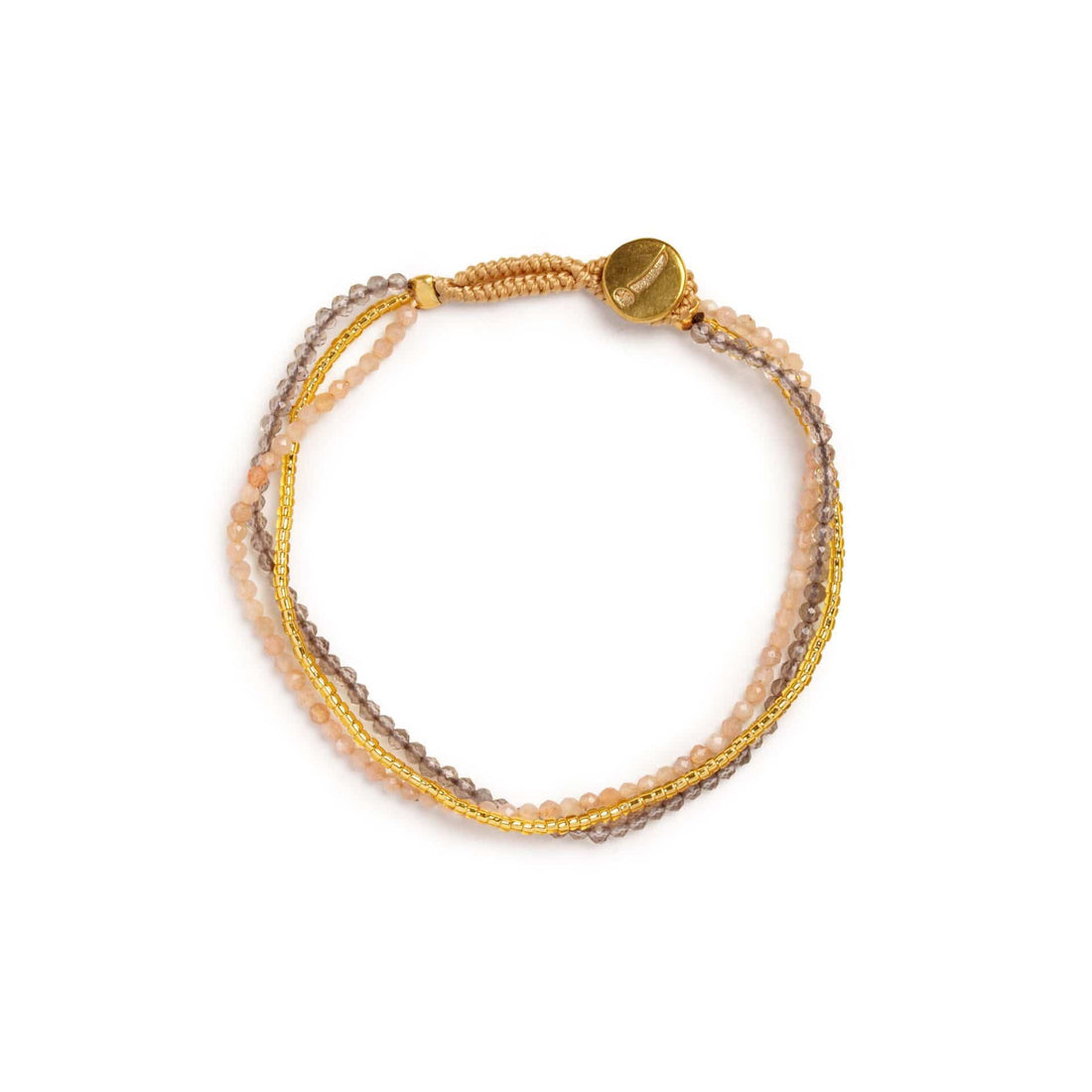 Ibu Jewels Lulu Dua Bracelet med 14 karat forgyldte detaljer