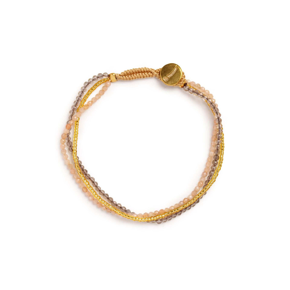 Ibu Jewels Lulu Dua Bracelet med 14 karat forgyldte detaljer
