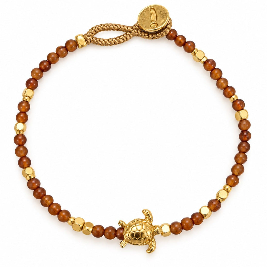 Lulu Turtle Perlearmbånd - Brown Garnet (AU27)