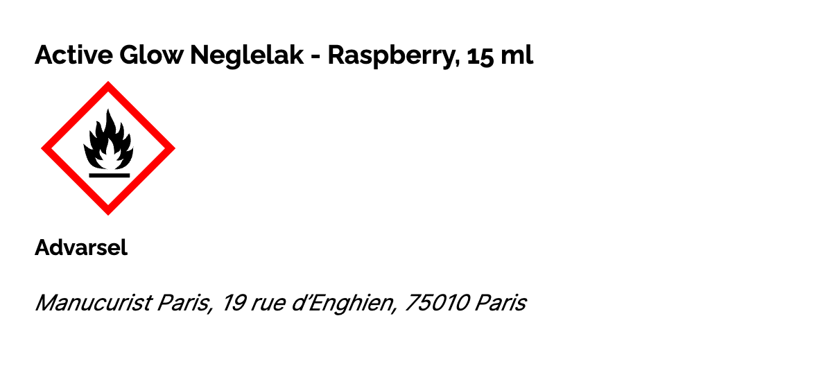 Active Glow Neglelak - Raspberry