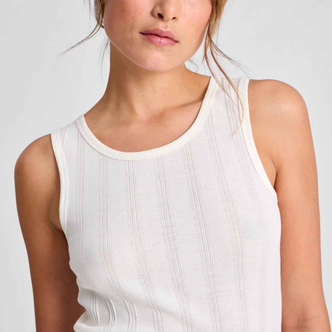 Alberte Top - Øko Bomuld - Off White