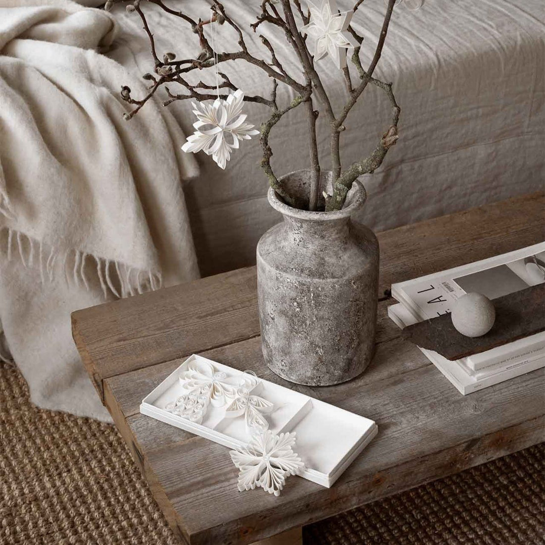 Angel Mix, Papirsornamenter, 3-pk. - White