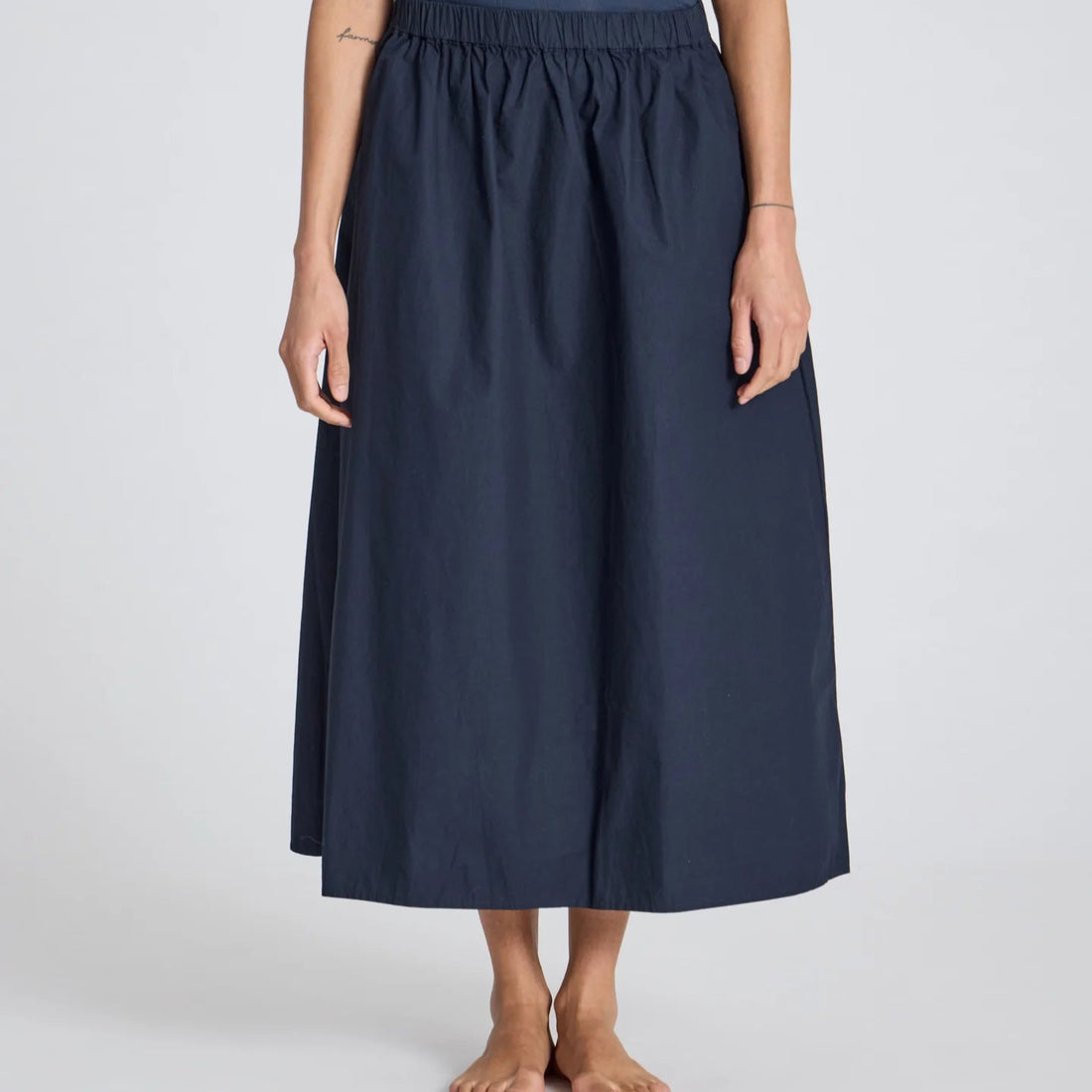 Astrid Nederdel - Øko Bomuld - Midnight Blue