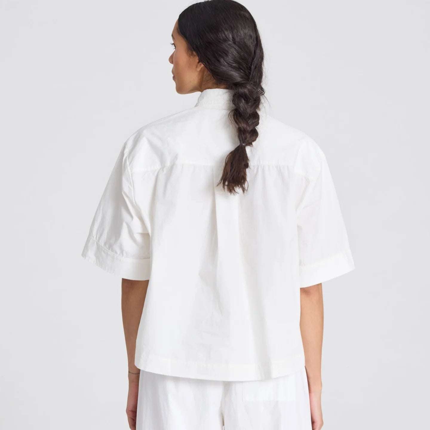 Astrid S/S Skjorte - Øko Bomuld - White