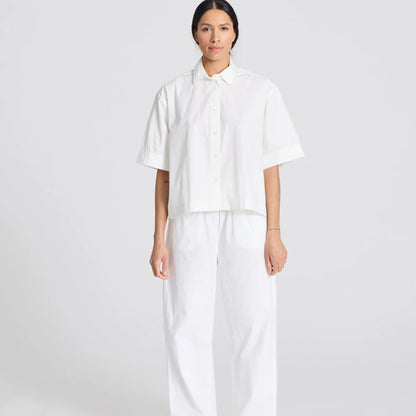 Astrid S/S Skjorte - Øko Bomuld - White