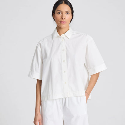 Astrid S/S Skjorte - Øko Bomuld - White