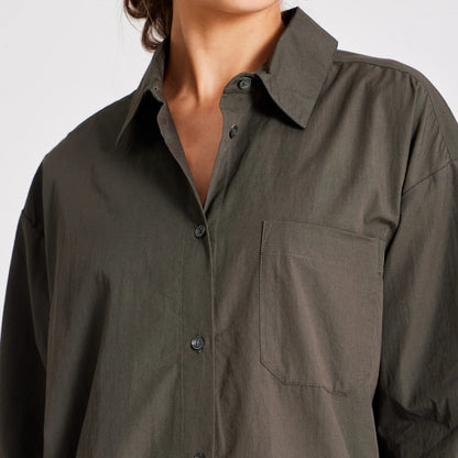 Astrid Skjorte - Øko Bomuld - Beluga