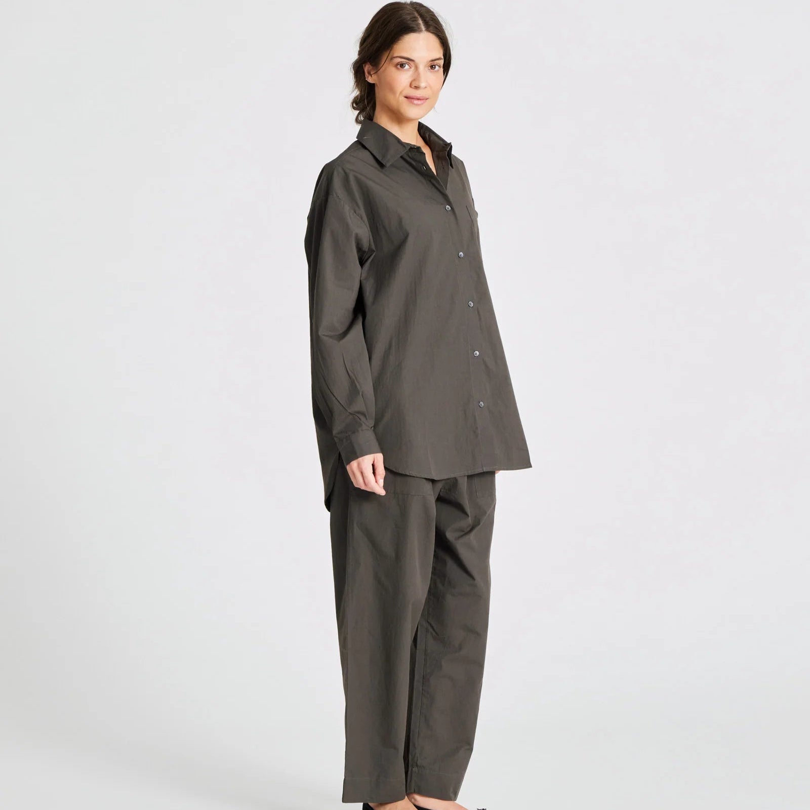 Astrid Skjorte - Øko Bomuld - Beluga