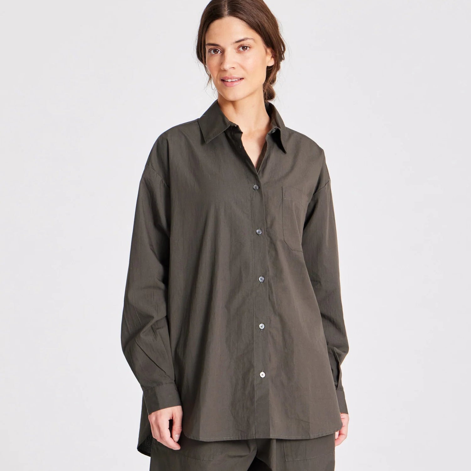 Astrid Skjorte - Øko Bomuld - Beluga