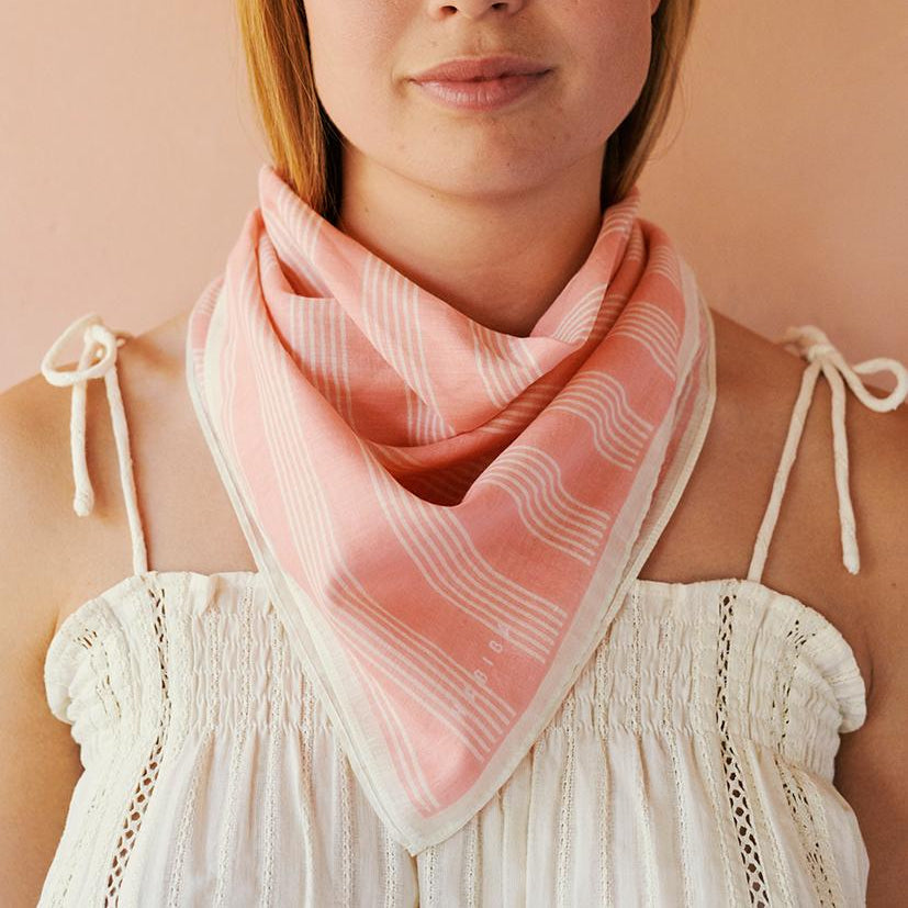 Stockholm Bandana - Øko Bomuld - Flamingo