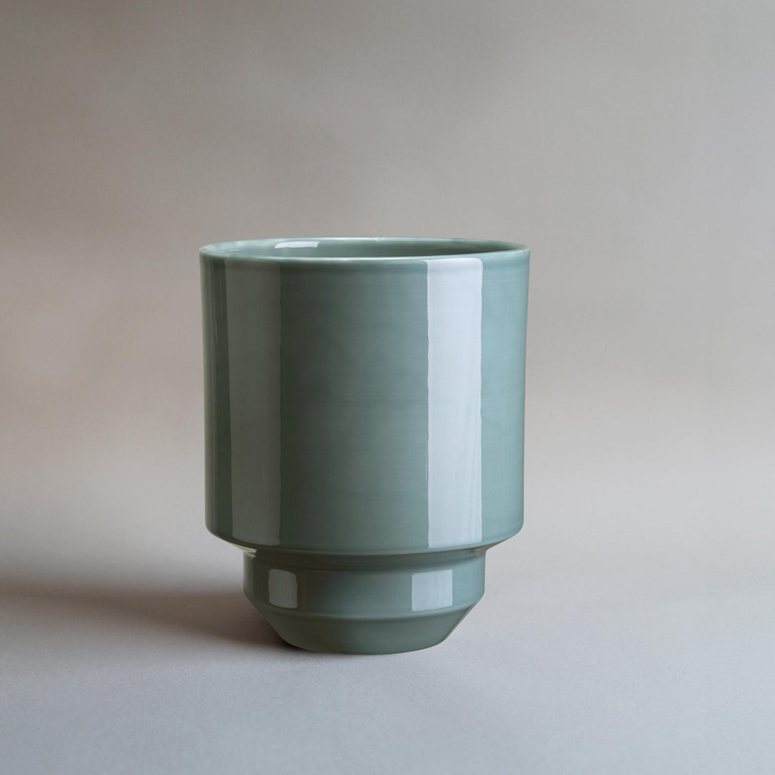 Lyseblå glaseret Hof potte fra Bergs Potter