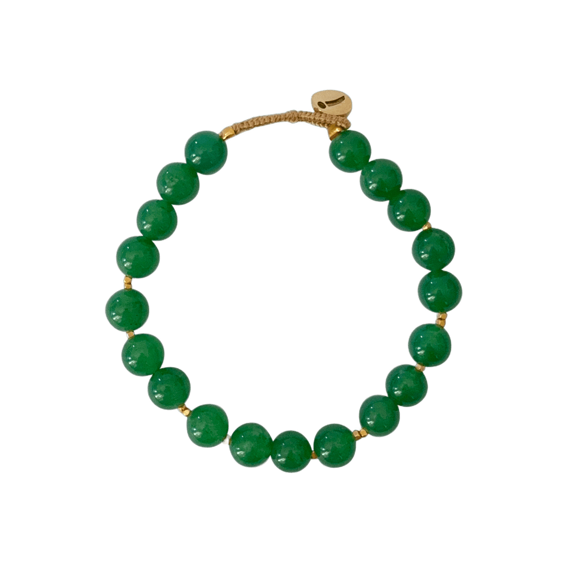 Big Bo Perlearmbånd - Green Jade (BOB13)