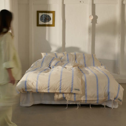 Sengetøj - Økologisk Bomuld - Ivory, Lavender &amp; Mint