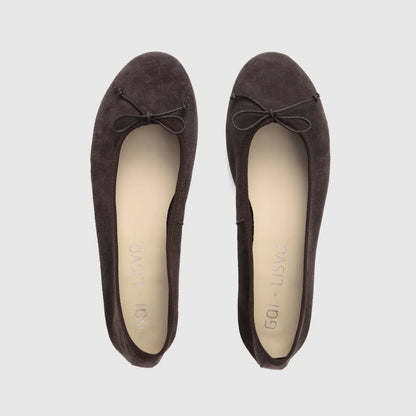 Ballerina - Nubuck Brown