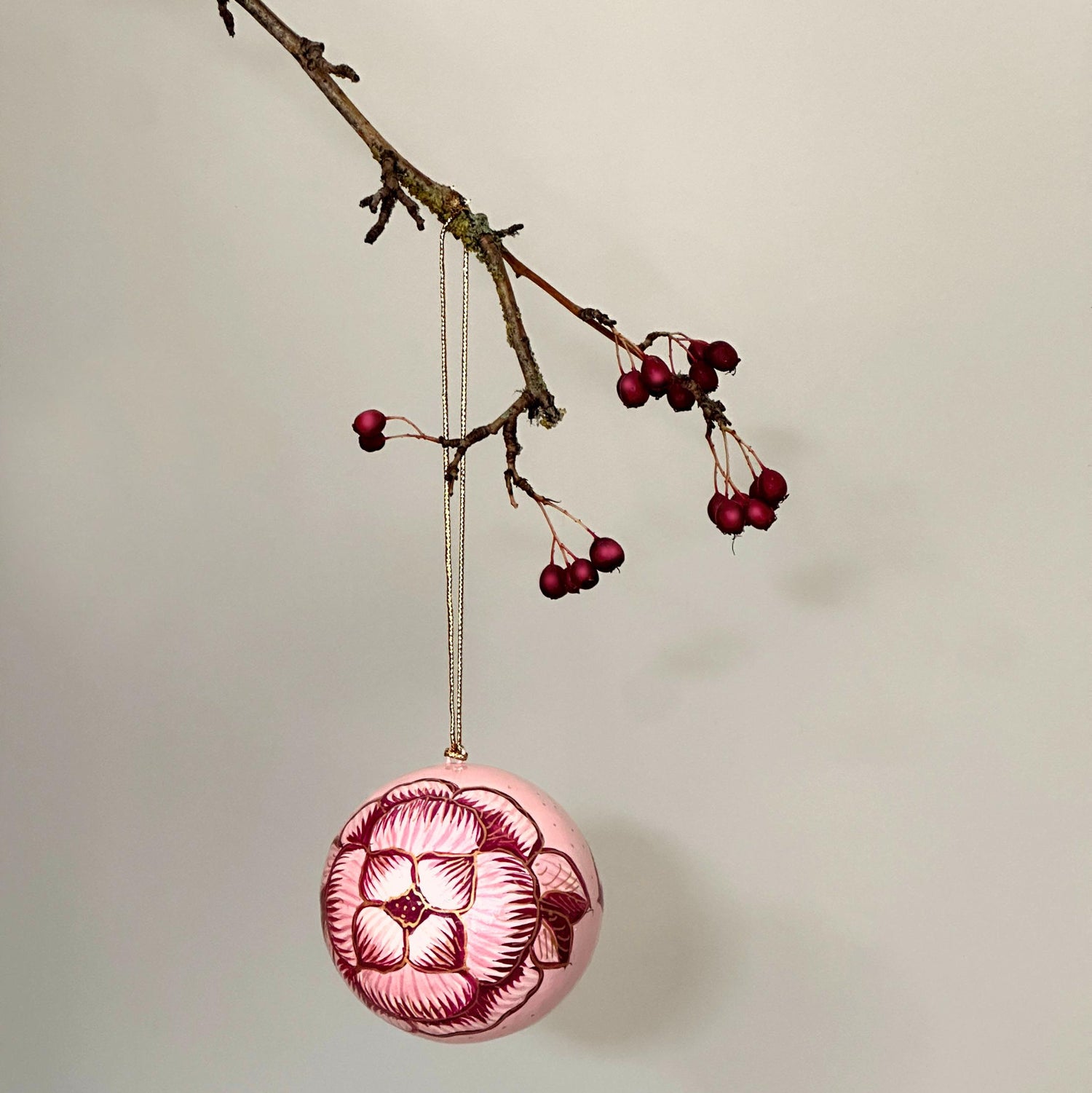 Balsalens indiske julekugler i farven &