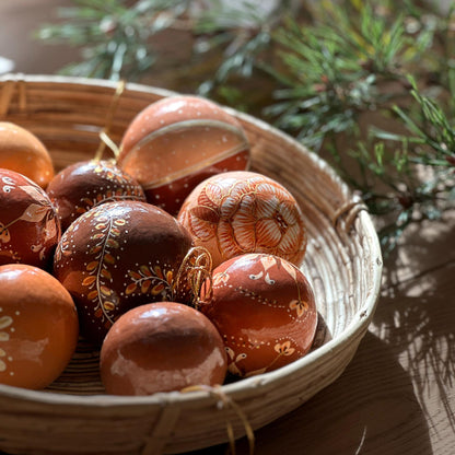 Balsalens julekugler i farven &