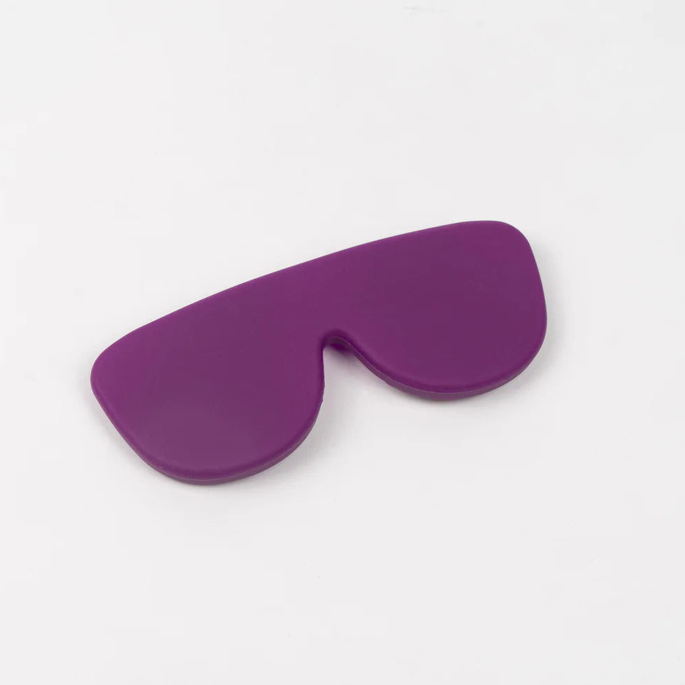 Mørkelilla foldbart brilleetui i silikone fra Lups The Case