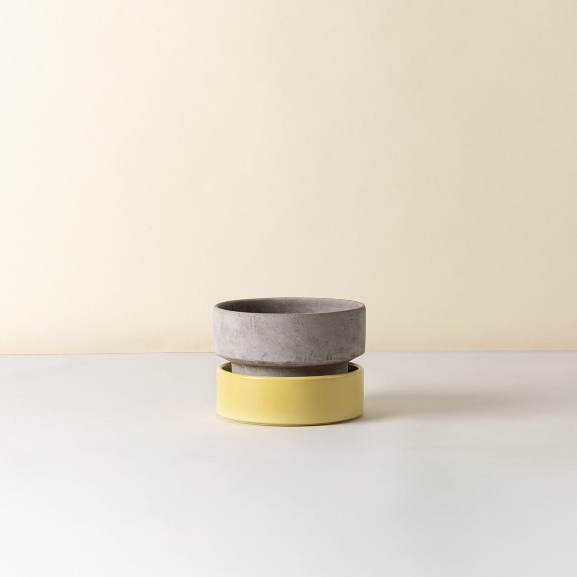 The Hoff Low Pot - Urtepotte - Raw Grey