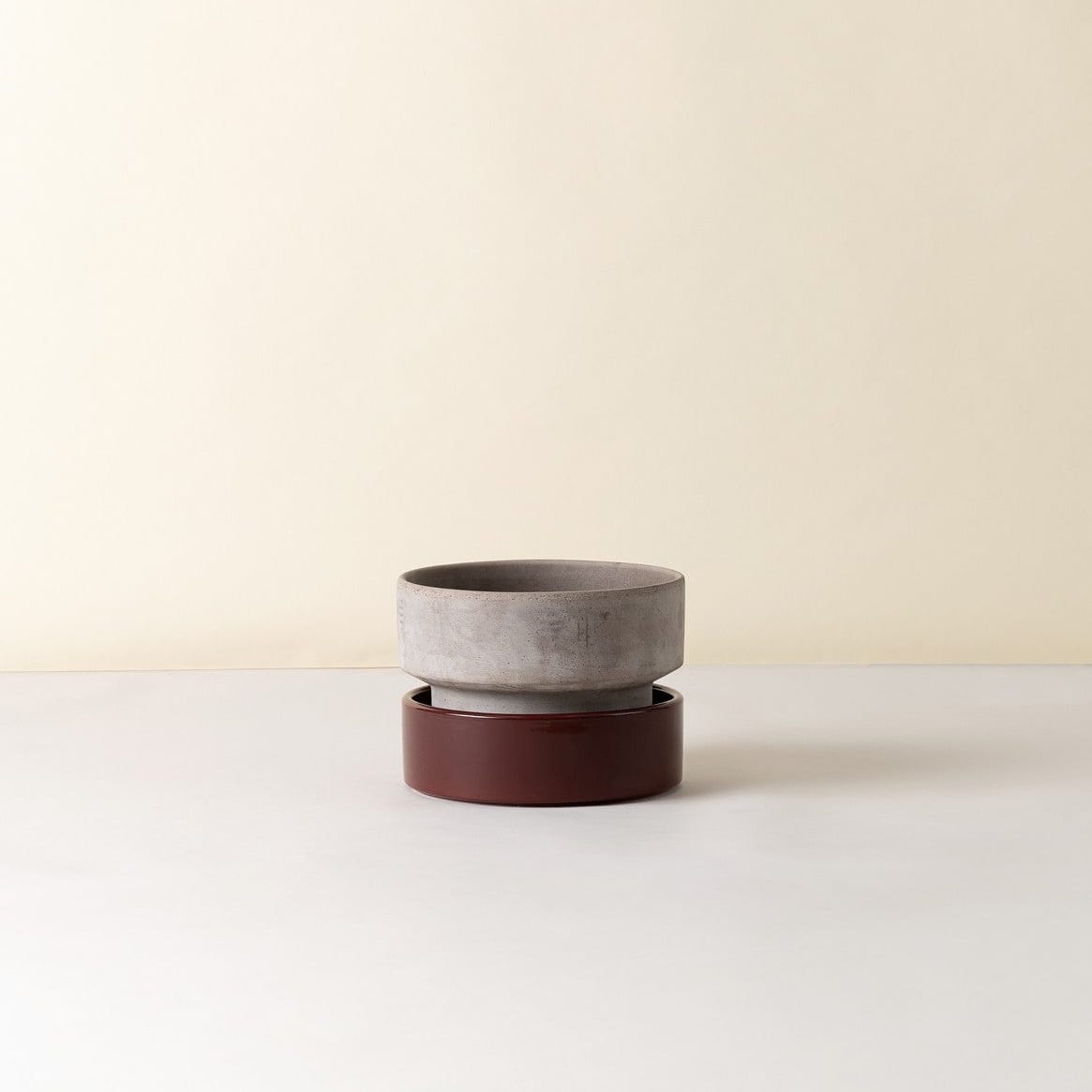 The Hoff Low Pot - Urtepotte - Raw Grey