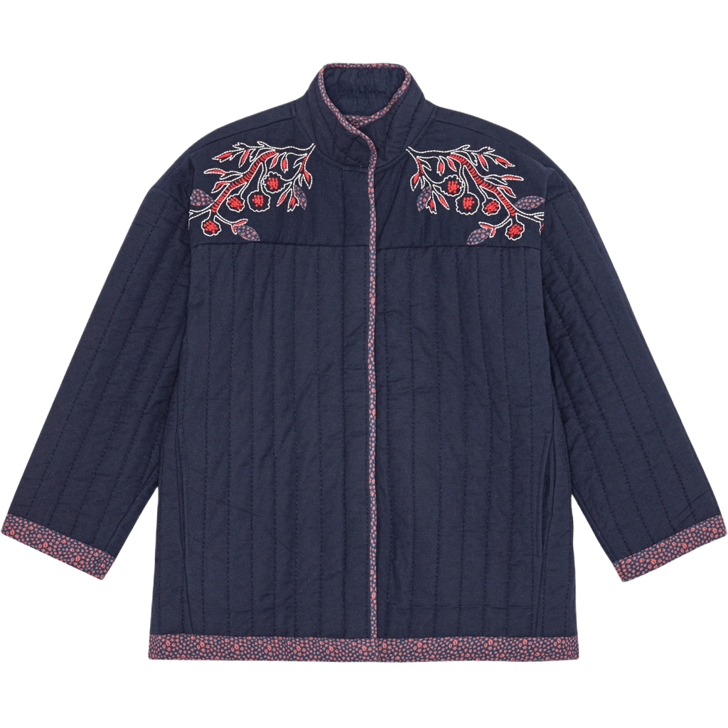 Bohemia Quiltet Jakke - Øko Bomuld - Indigo