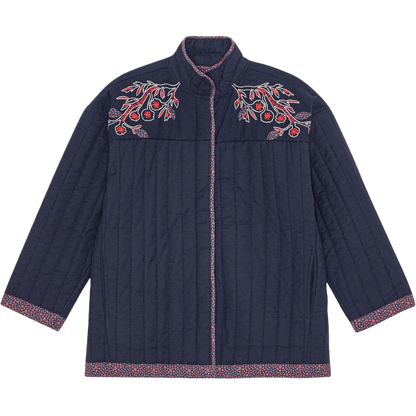 Bohemia Quiltet Jakke - Øko Bomuld - Indigo