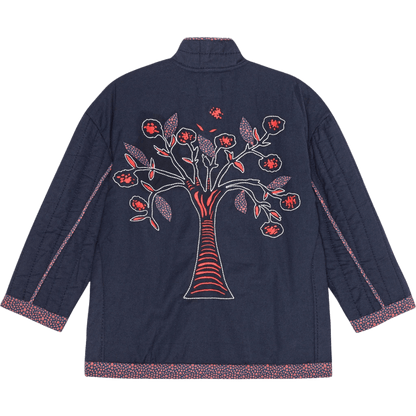 Bohemia Quiltet Jakke - Øko Bomuld - Indigo