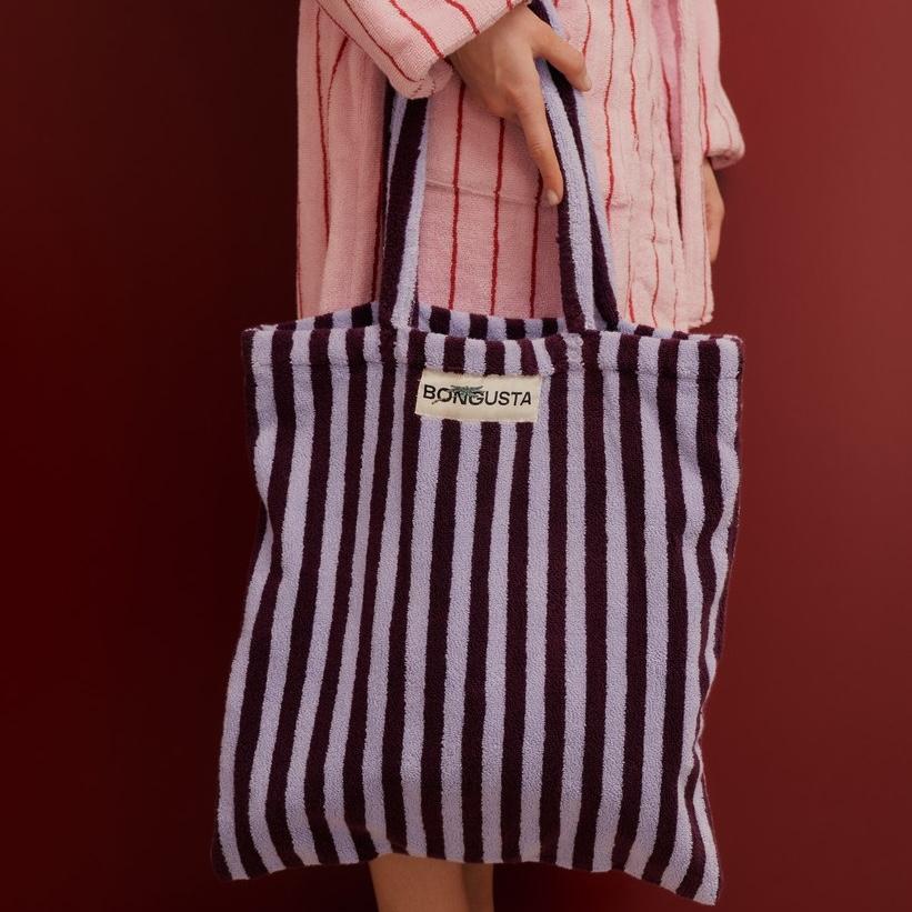 Naram Totebag - Wine &amp; Lavender Blue