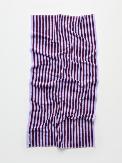 Naram Håndklæde (2 størrelser) - Wine &amp; Lavender Blue