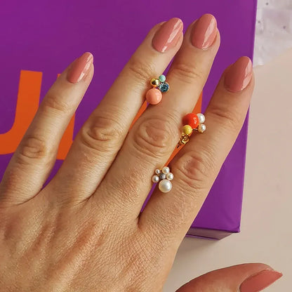 Bouquet Ørering - Burnt Coral