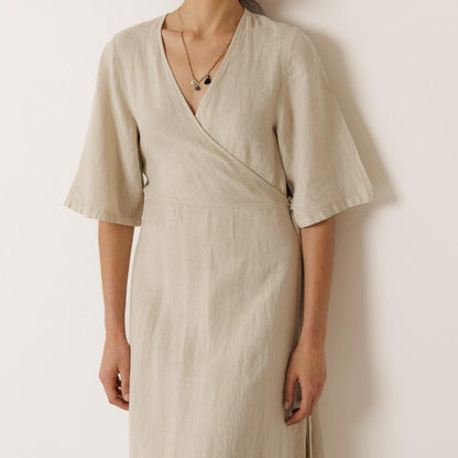 VESTIDO Kjole - Hør - Piedra