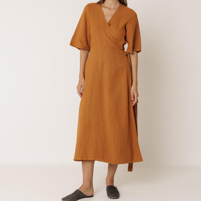 VESTIDO Kjole - Hør - Oxido