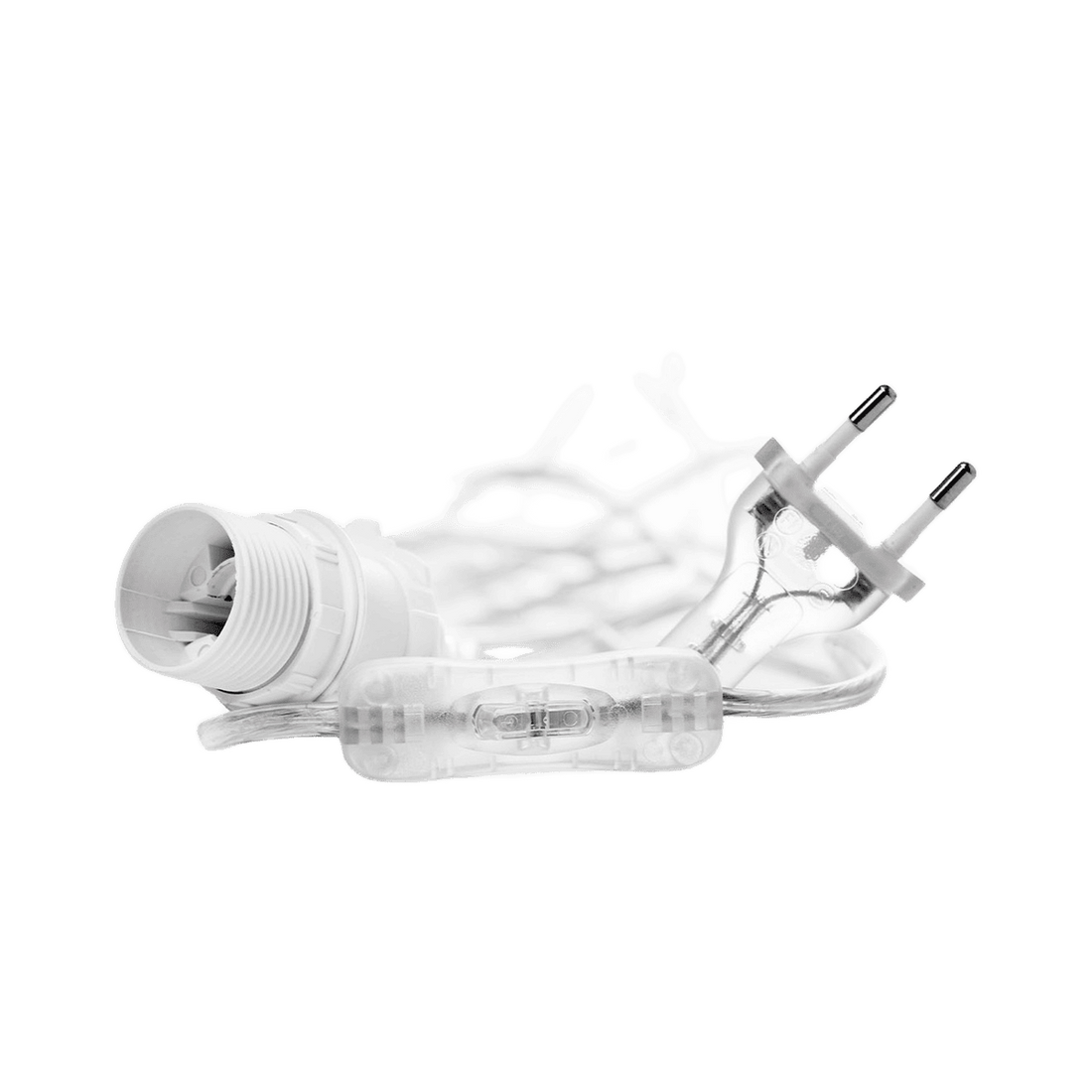 Transparent ledning til julestjerner