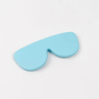 Lyseblåt foldbart brilleetui i silikone fra Lups The Case