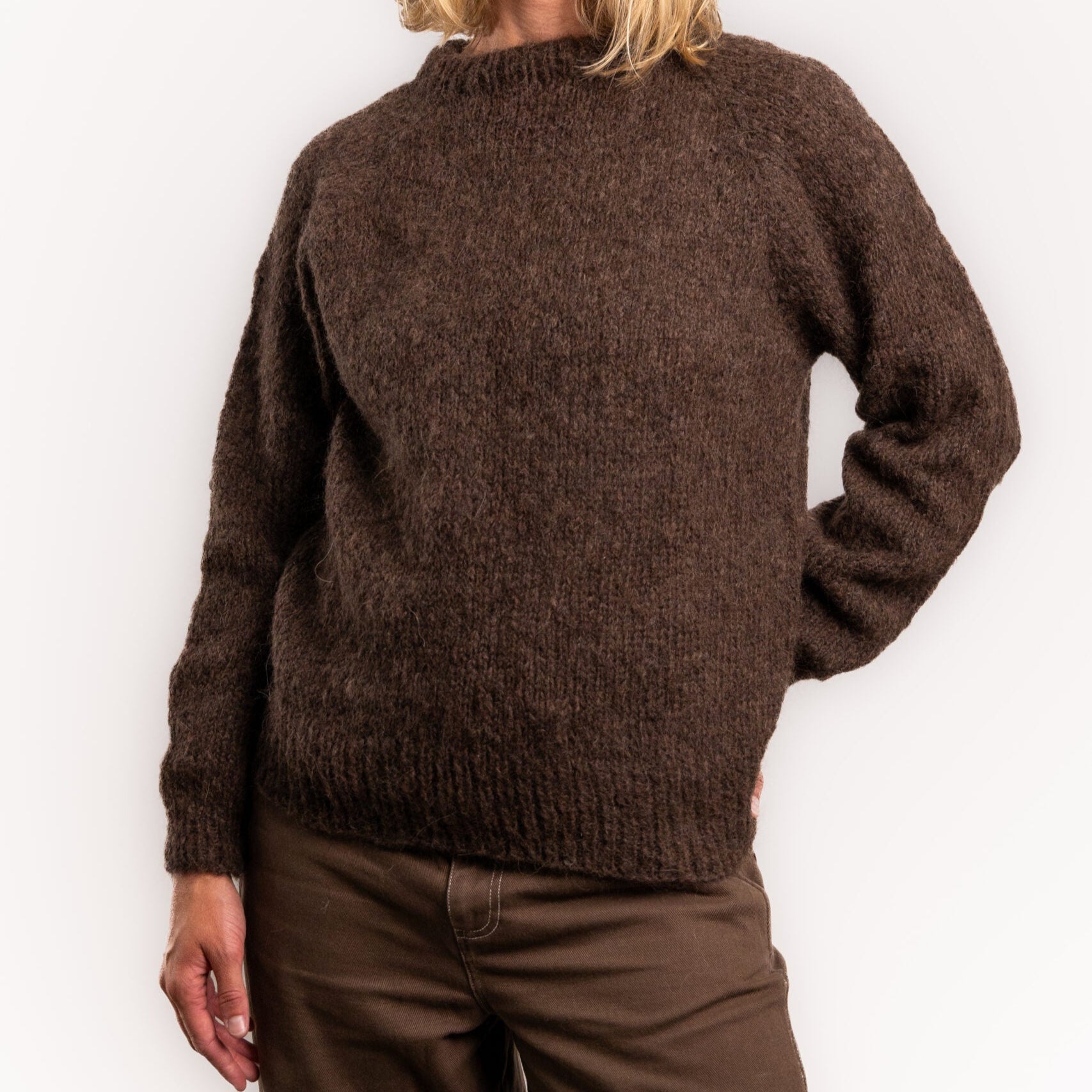 Ida Striktrøje - Alpacamix - Brown