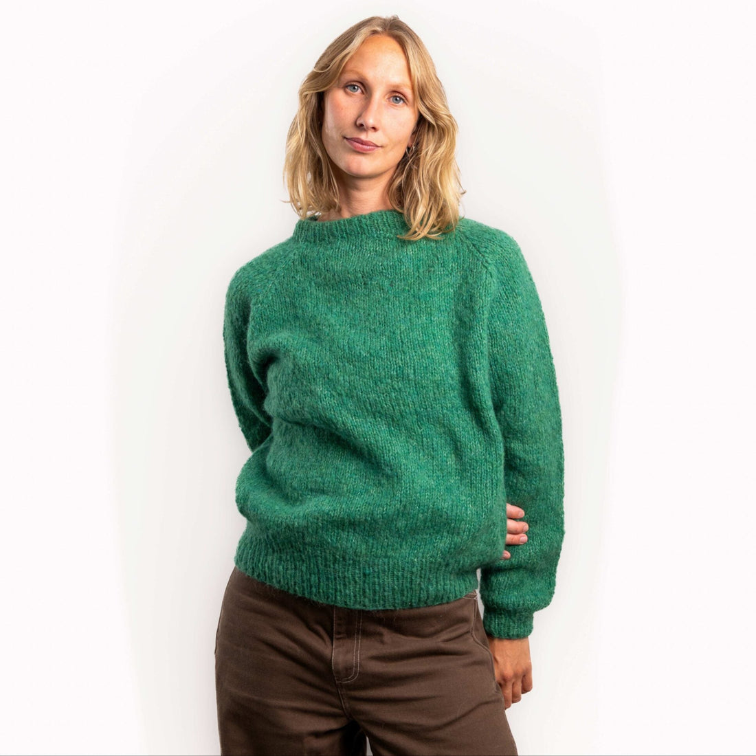 Ida Striktrøje - Alpacamix - Green