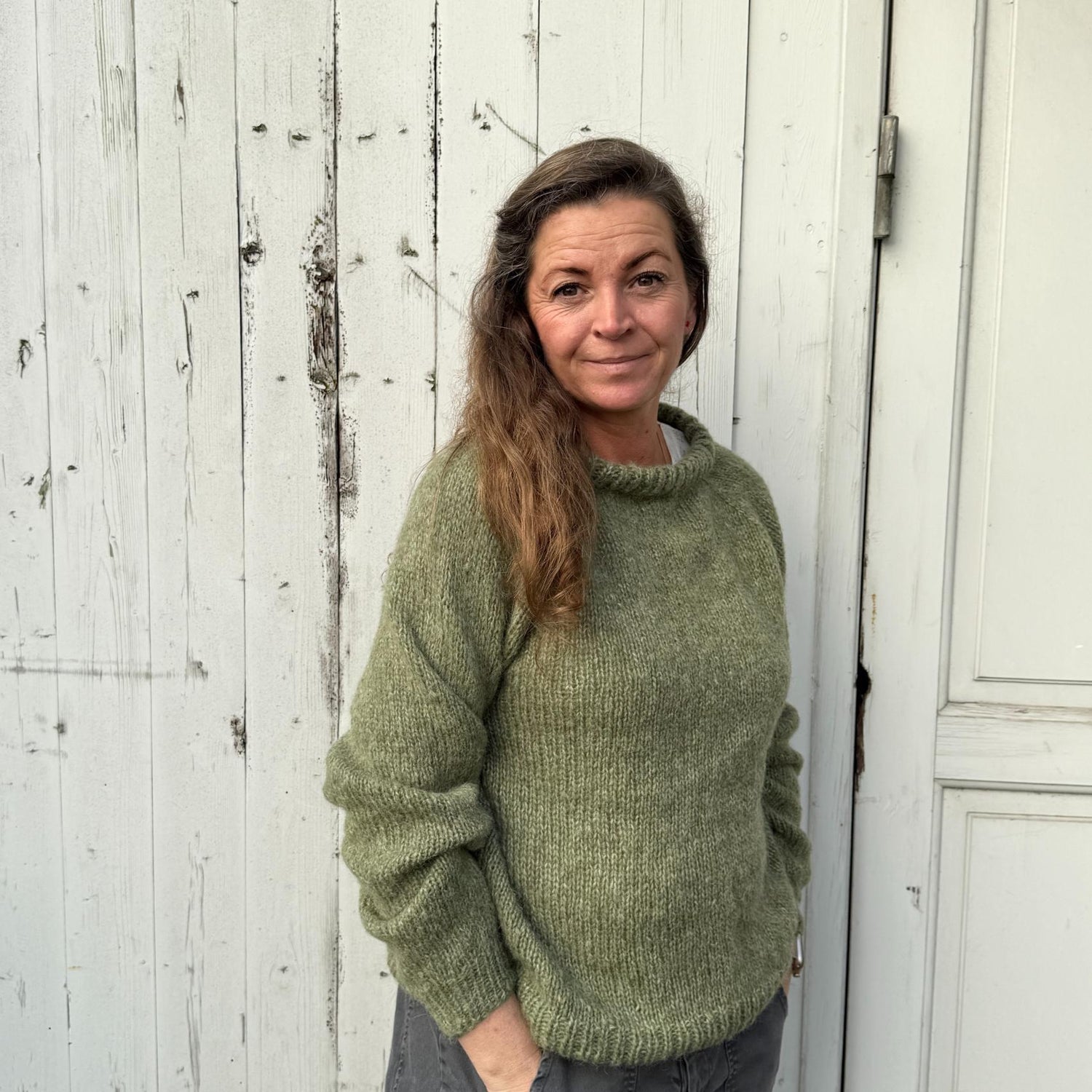 Ida Striktrøje - Alpacamix - Army