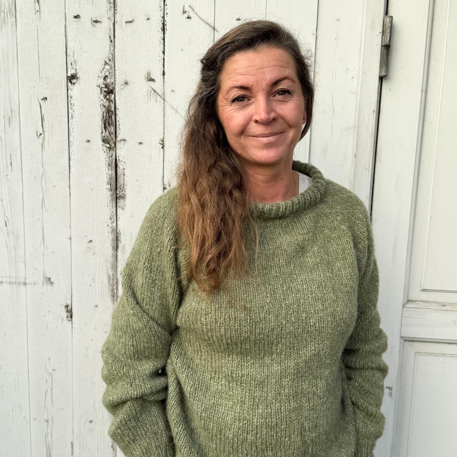 Ida Striktrøje - Alpacamix - Army