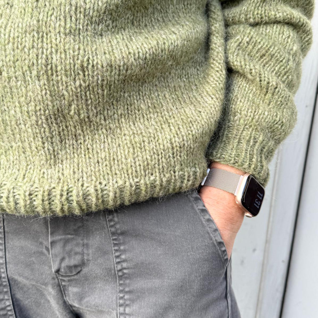 Ida Striktrøje - Alpacamix - Army