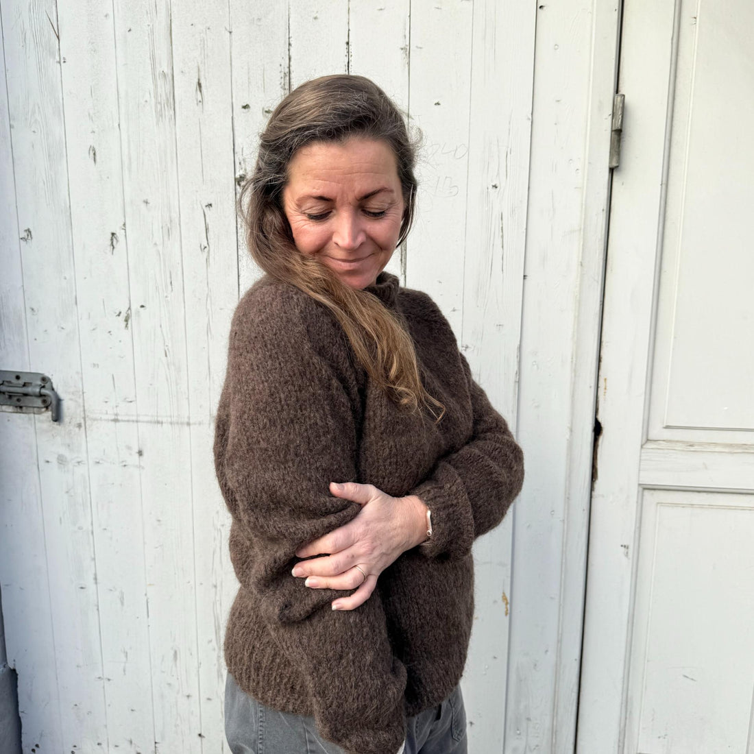 Ida Striktrøje - Alpacamix - Brown