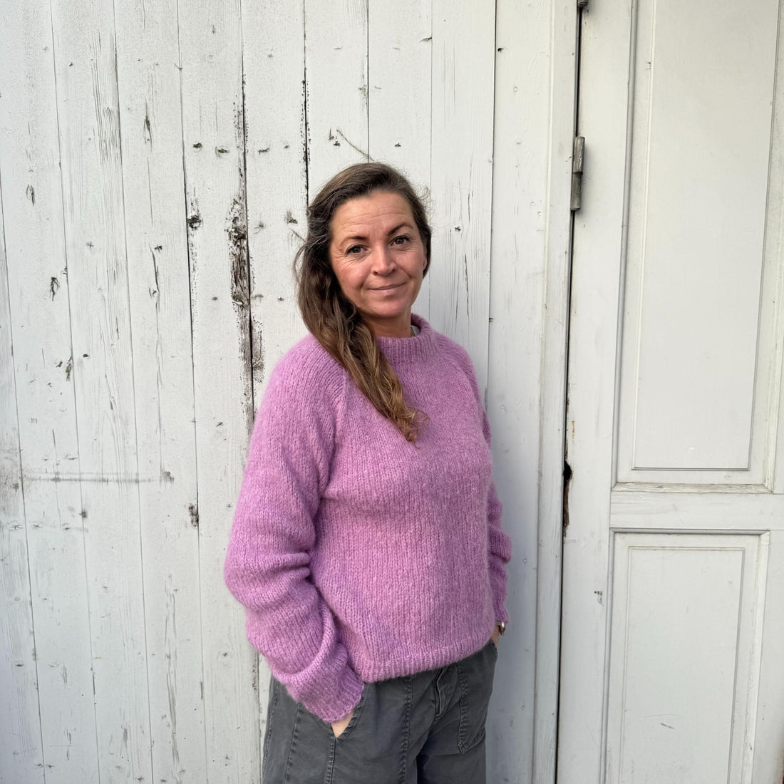 Ida Striktrøje - Alpacamix - Purple