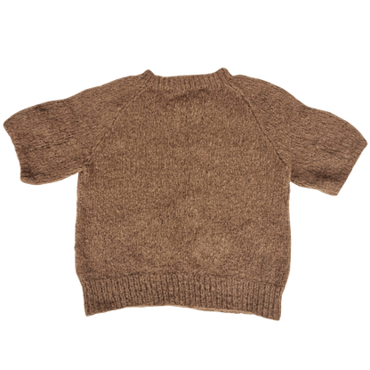 Ida Striktrøje - Alpakkamix - Coffee Brown