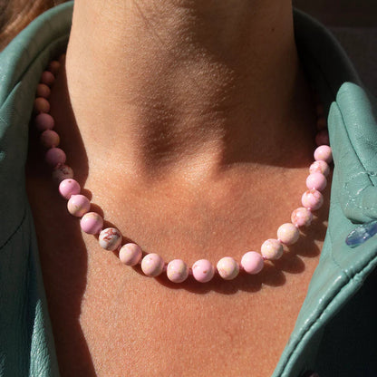 Aunties Halskæde - Pink Turqouise