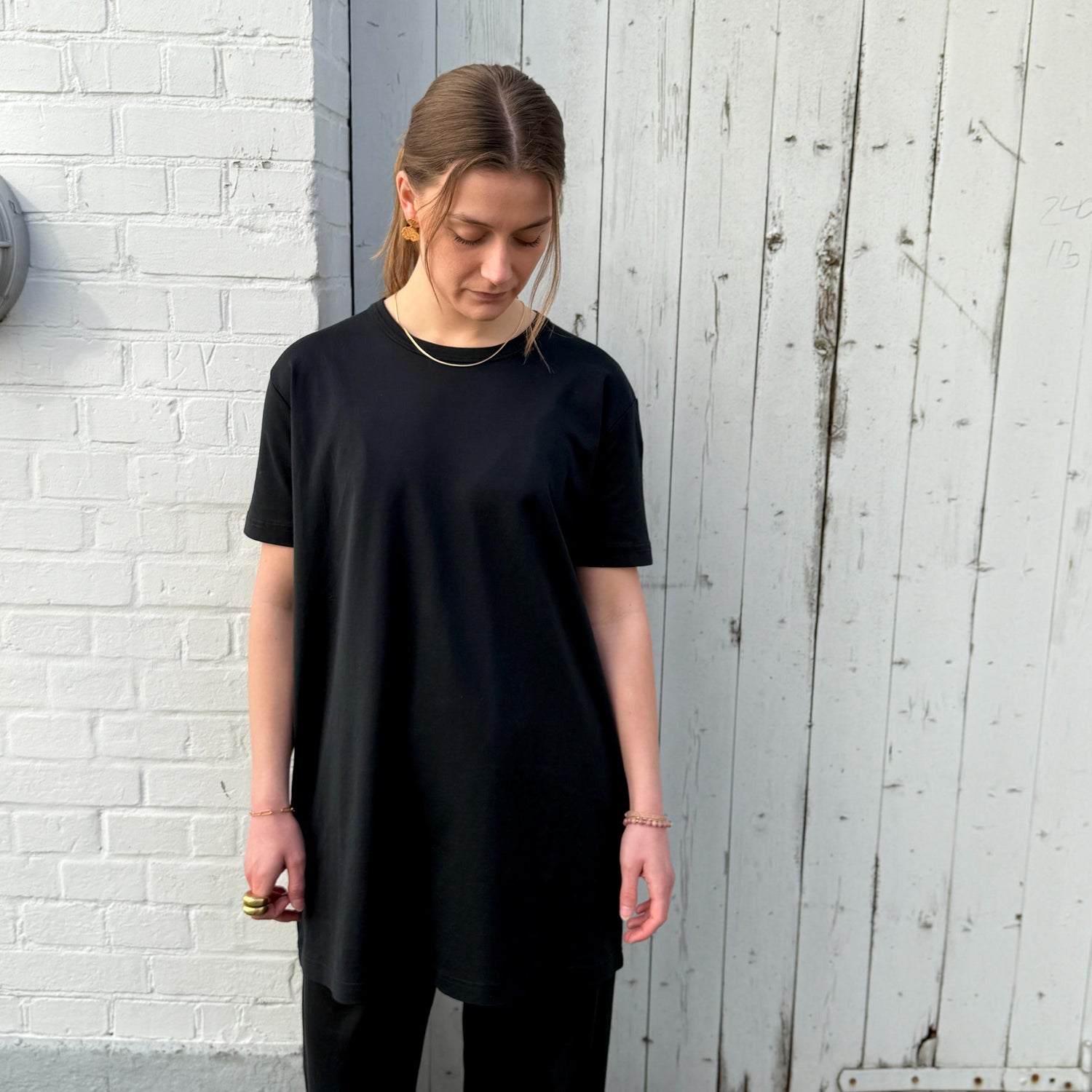 DERRET T-Shirt - Bomuld - Black (900)