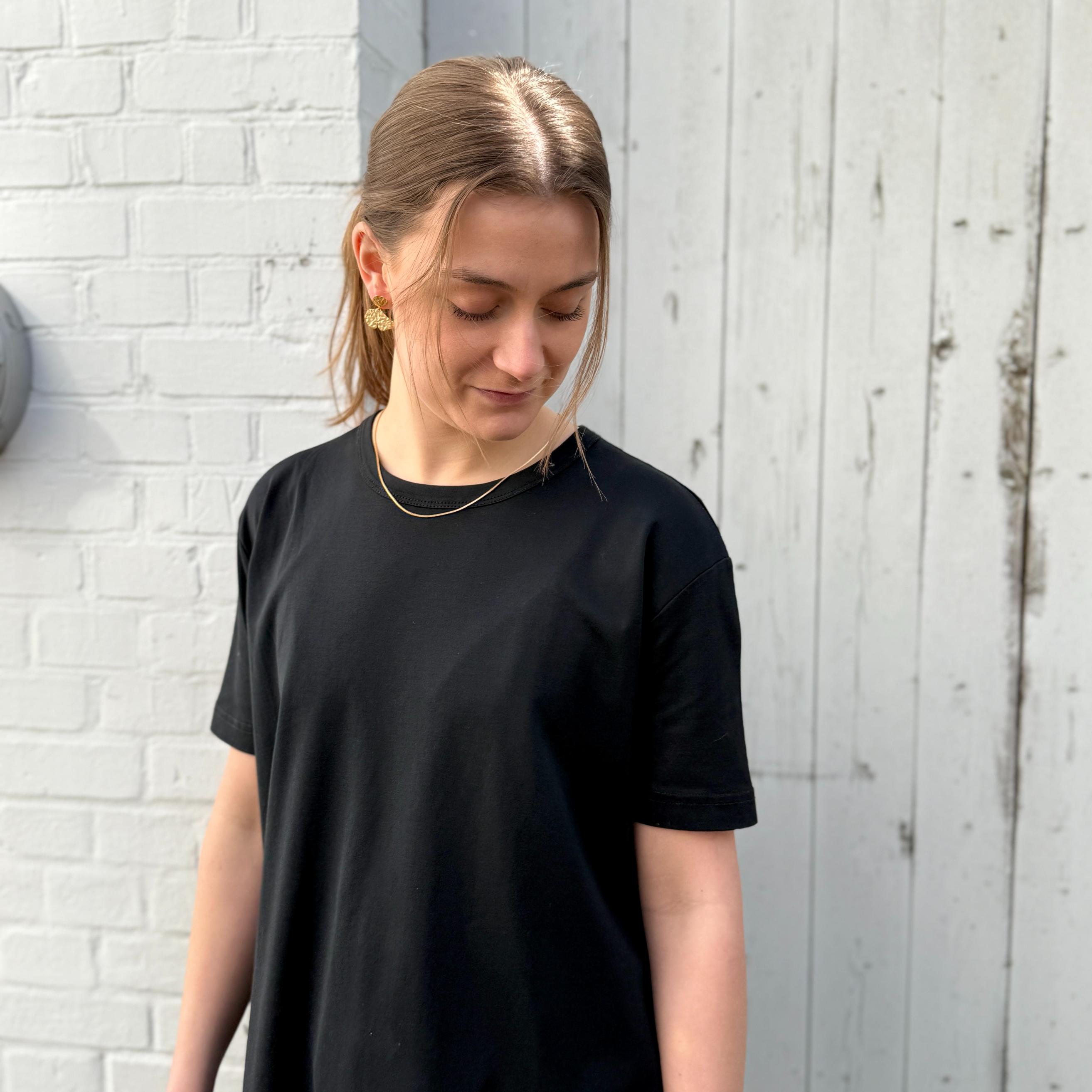 DERRET T-Shirt - Bomuld - Black (900)