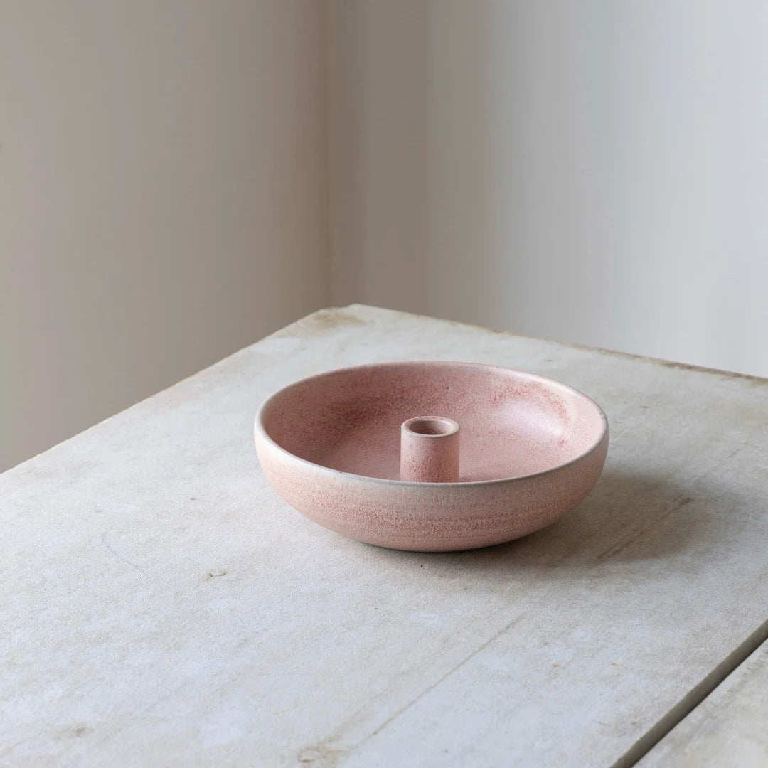 Damhus Oda lysestage skål i lyserød