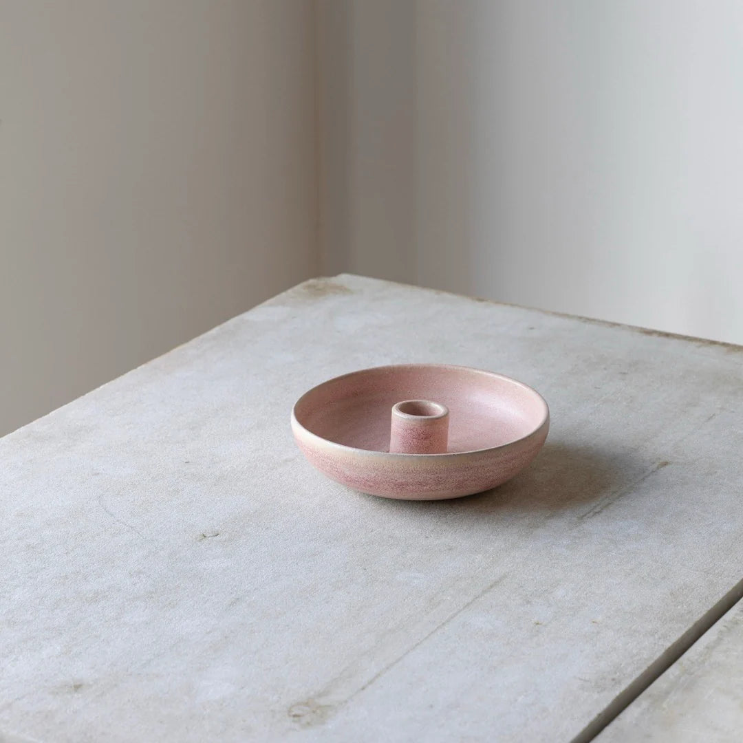 Damhus lille Oda lysestage skål i lyserød