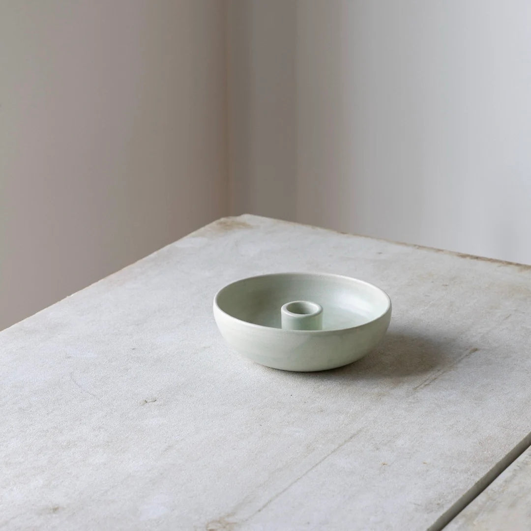 Damhus lille Oda lysestage skål i mint