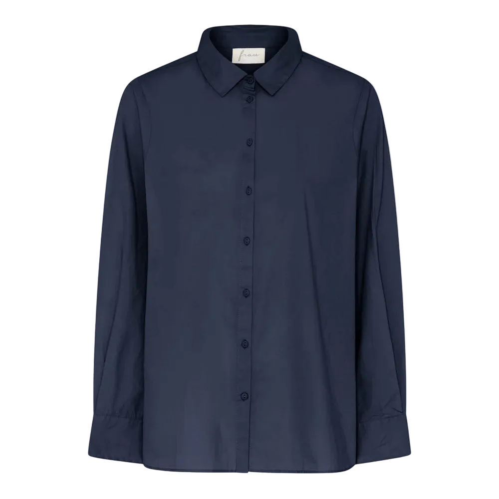 Mørkeblå skjorte fra FRAU