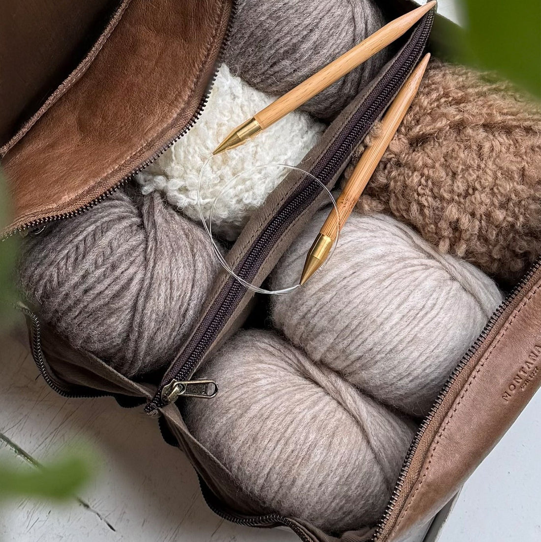 Dillon Stor Toilettaske - Walnut