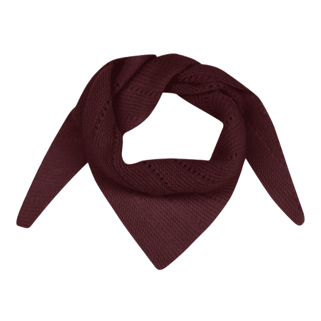 Doha tørklædet i lille er et klassisk tørklæde fra FRAU i 100% cashmere. Dette er i en vinrød farve